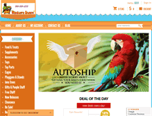 Tablet Screenshot of birdsafestore.com